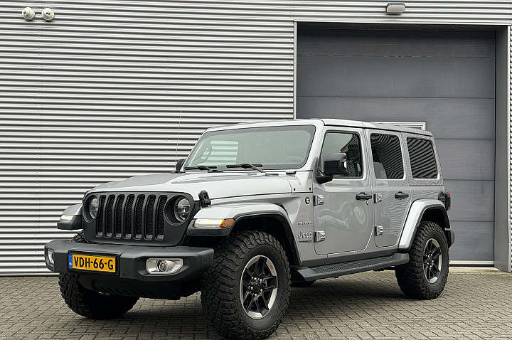 Jeep Wrangler 2.2D Sahara I Aut. I Grijs Kenteken I 11000 Km I Carplay I Leder I 4WD
